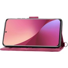 Mays Shop Xiaomi 12T Bileklik Darbeye Çoklu Kredi Kartı Yuvaları Için Flip Case (Yurt Dışından)