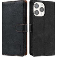 Mays Shop IPhone 13 Için Flip Case Pro Max Anti Kayma Yan Cep Manyetik Kapatma (Yurt Dışından)