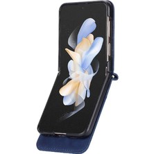 Mays Shop Samsung Galaxy Z Flip 5 Için Flip Case Bileklik Kart Yuvaları Manyetik Nakit (Yurt Dışından)