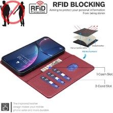 Mays Shop Realme 11 4g Rfıd Engelleme Manyetik Pu Deri Cüzdan Kartı Için Flip Case (Yurt Dışından)