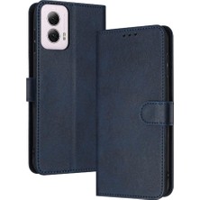 Mays Shop Motorola Moto G Güç 2024 Için Toka ile Saf Renk Pu ile Flip Case (Yurt Dışından)