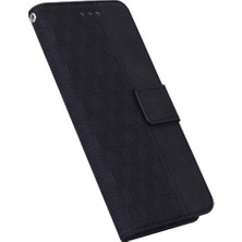 Mays Shop Infinix Not 40 4g Premium Pu Deri Flip Folio Geometrik Için Flip Case (Yurt Dışından)