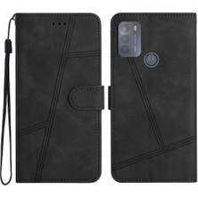 Mays Shop Motorola Moto G50 5g Için Flip Case Kart Yuvaları Tutucu Manyetik Cüzdan Pu (Yurt Dışından)