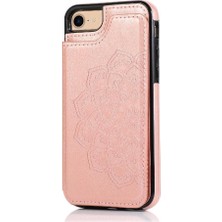 Mays Shop IPhone Se2/se3 Flip Darbeye Dayanıklı Kabartmalı Kart Tutucu Kılıf ile Cüzdan (Yurt Dışından)