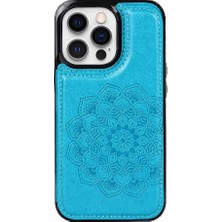 Mays Shop IPhone 14 Için Kart Tutucu Kılıf ile Cüzdan Pro Desen Çiçek Flip Pu (Yurt Dışından)