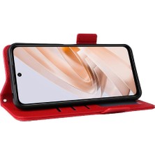 Mays Shop Xıaomı Poco M6 4g Manyetik Yan Toka Cüzdan Pu Deri Için Flip Case (Yurt Dışından)