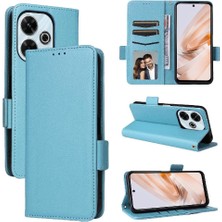 Mays Shop Xıaomı Poco M6 4g Manyetik Yan Toka Cüzdan Pu Deri Için Flip Case (Yurt Dışından)