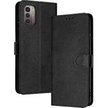 Mays Shop Kart Yuvası ile Nokia G21 Saf Renk Pu Deri Kickstand Için Flip Case (Yurt Dışından)