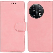 Mays Shop Oneplus 11 Için Flip Case Premium Pu Deri Kart Yuvası Manyetik Standı Tutucu (Yurt Dışından)