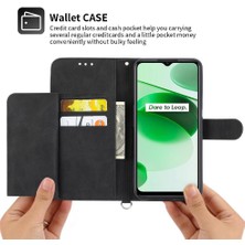 Mays Shop Realme C30 Kabartmalı Bileklik Çoklu Kredi Kartı Yuvaları Için Flip Case (Yurt Dışından)