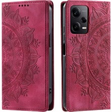 Mays Shop Xiaomi 12T/12T Pro Yan Toka Pu Deri Tam Koruma Flip Case (Yurt Dışından)