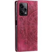 Mays Shop Xiaomi 12T/12T Pro Yan Toka Pu Deri Tam Koruma Flip Case (Yurt Dışından)