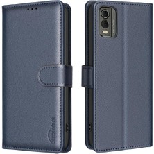 Mays Shop Nokıa C32 Pu Deri Rfıd Engelleme Cüzdan Kart Tutucu Için Flip Case (Yurt Dışından)