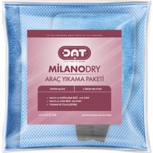 Milanodry Mikrofiber Oto Yıkama Paketi Araç Kurulama Havlusu Cam Bezi Araba Yıkama Eldiveni Seti