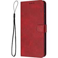 Mays Shop Samsung Galaxy M54 Pu Deri Saf Renk Toka ile Flip Case (Yurt Dışından)