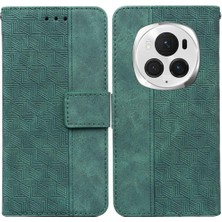 Mays Shop Onur Magic6 Pro Flip Folio Kickstand Özelliği Için Flip Case Geometrik Pu (Yurt Dışından)