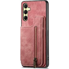 Mays Shop Samsung Galaxy A35 5g Için Kılıf Vintage Fermuar Cüzdan Standı Fonksiyonu Geri (Yurt Dışından)