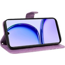 Mays Shop Realme C53 Ayrılabilir El Kayışı ile Yüksek Kaliteli Deri Için Flip Case (Yurt Dışından)