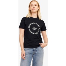 JJXX Jxjulie Reg Kadın Siyah T-Shirt 12267110-BLACK