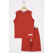 Zepkids Sport Wear Armalı Kiremit Renk Erkek Çocuk Kaprili Takım