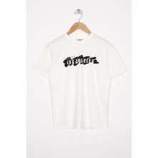 Zepkids Los Angels Baskılı Ekru Renk Erkek Çocuk Tshirt