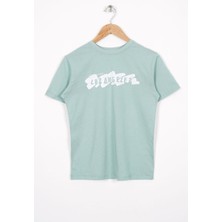 Zepkids Los Angels Baskılı Çağla Yeşili Renk Erkek Çocuk Tshirt