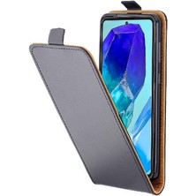 Mays Shop Samsung Galaxy M55 Tpu Deri Koruyucu Kapak Için Dikey Flip Case (Yurt Dışından)