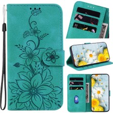 Mays Shop Huawei Nova 12 Için Flip Case Kabartmalı Zambak Cüzdan Manyetik Kickstand Kart (Yurt Dışından)