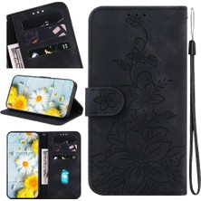 Mays Shop Onur Için Flip Case 200 Pro 5g Cüzdan Kart Tutucu Manyetik Kabartmalı Zambak (Yurt Dışından)