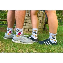 KBC Socks 6'lı Unisex Sevimli Pamuklu Desenli Soket Çorap Seti