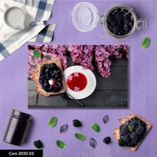 BD Digital Baskılı Cam Kesme Tahtası |temperli Cam |  25 x 35 cm