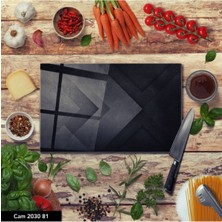 BD Digital Baskılı Cam Kesme Tahtası |temperli Cam |  25 x 35 cm