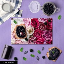 BD Digital Baskılı Cam Kesme Tahtası |temperli Cam |  25 x 35 cm