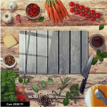 BD Digital Baskılı Cam Kesme Tahtası |temperli Cam |  25 x 35 cm