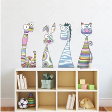Kt Grup Komik Hayvanlar Çocuk Odası Sticker
