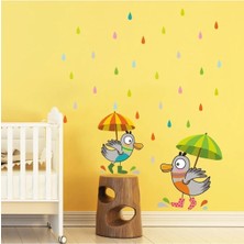 Kt Grup Neşeli Kuşlar Çocuk Odası 100 Parça Duvar Sticker Seti