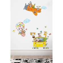 Kt Grup Komik Arkadaşlar 3 Lü Set Çocuk Odası 100 Parça Duvar Sticker Seti