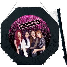 Parti Dükkanım Black Pink Pinyata 42 cm + Sopası