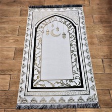 Asya Bayrak Kandilli Model Dokuma Seccade Krem-Suphi