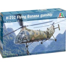 Italeri 2774S 1/48 H-21C (Flying Banana) Askeri Helikopter Demonte Plastik Maketi