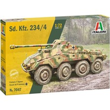 Italeri 7047S 1/72 Sd. Kfz. 234/4 Zırhlı Araç Demonte Plastik Maketi