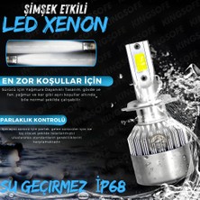 Fiat Linea 2007-2017 Sis Farı Uyumlu Şimşek Etkili LED Xenon Performance Series H1