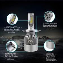 Fiat Punto 2006-2017 Uzun - Kısa Far Uyumlu Şimşek Etkili LED Xenon Performance Series H4