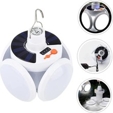 Qasul Güneş Enerjili  Taşınabilir Işık Yüksek Güç Şarj Edilebilir Led Lamba Açık Hava Aydınlatması