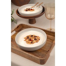 Kütahya Porselen Moderna 2 Li 20 cm Kase Krem