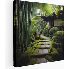 Painted Anarchy Asya Duvar Sanatı: Zen Bahçesi Kanvas Tablo - Asya, Sakin Bambu Korusu, Asya, Kanvas Tablo, 30X30