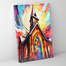 Painted Anarchy Kilise Kanvas Tablo - Kilise, Kanvas Tablo, Kanvas Tablo, Kanvas Tablo, 30X50