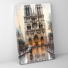 Painted Anarchy Gerçekçi Katedral Duvar Sanatı - Kilise, Kanvas, Ev Dekorasyonu, Zengin Dokular, 30X50