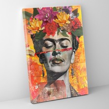 Frida Kahlo Tarzı Duvar Tablosu - Frida Kahlo, Kanvas Tablo, Ev Dekorasyonu, Duvar Sanatı, 30X50