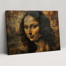 Esrarengiz Gülümseme Leonardo Da Vinci Duvar Tablosu - Leonardo Da Vinci, Kanvas Tablo, Duvar Dekorasyonu, Kanvas Tablo, 70X50